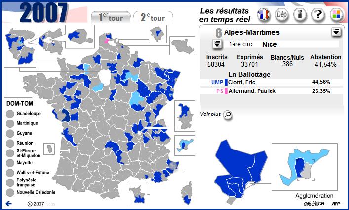 France goes blue