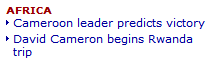 Cameron predicts win?
