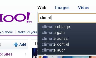 Yahoo worse than google for climate gate