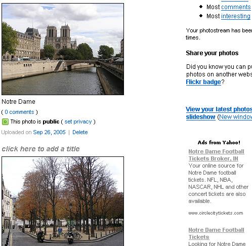 Notre Dame & Ads