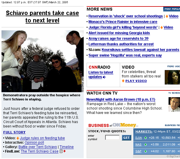 CNN Home Page