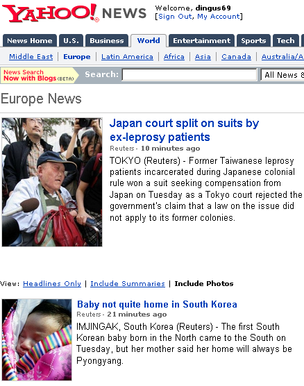 Yahoo European News?