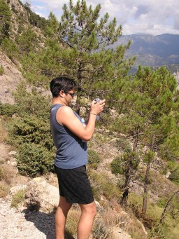 Killadong takes a photo of the view