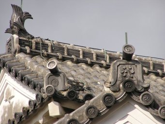 Roof tiles of Himeji castle