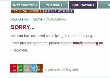 Can't nominate