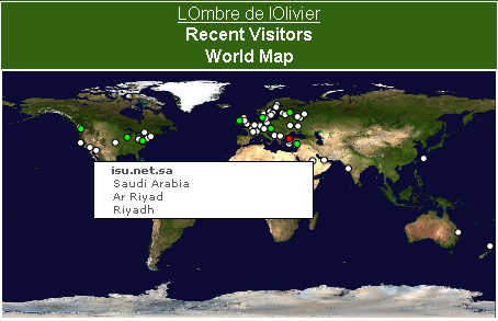 Map of visitors - link shows latest version